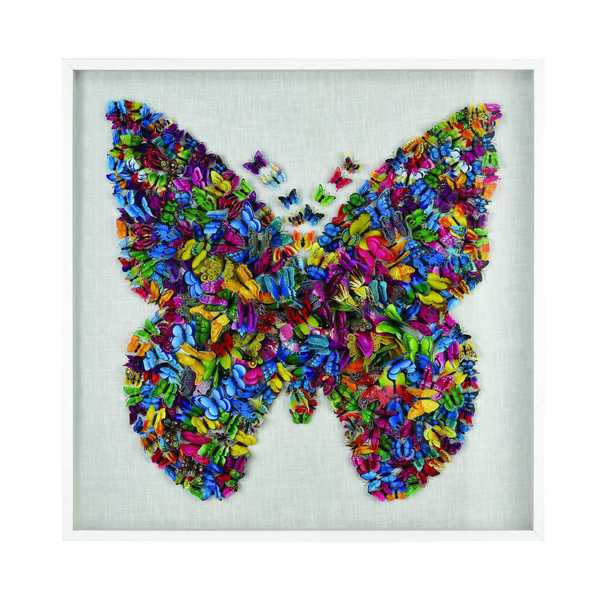 Elk Home Butterfly Dimensional Wall Art 3168-082